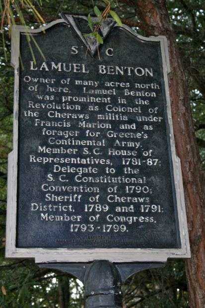 LAMUEL BENTON REVOLUTIONARY SOLDIER MEMORIAL MARKER