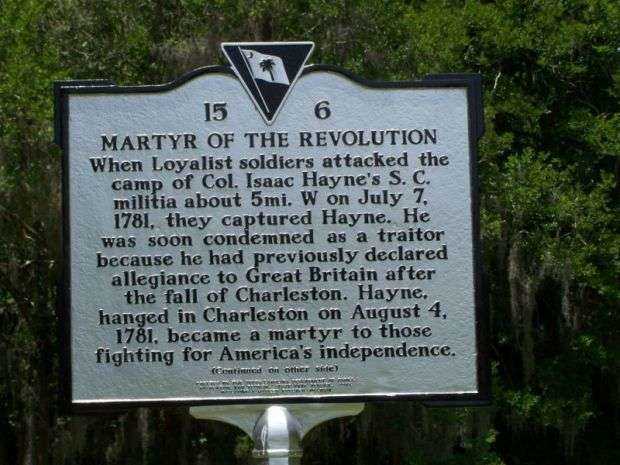 MARTYR OF THE REVOLUTION MEMORIAL MARKER