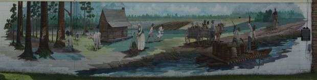 PUDDIN’ SWAMP 1776-THE FRONTIER MEMORIAL MURAL