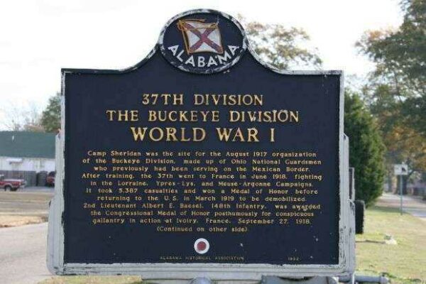 37TH DIVISION WORLD WAR I MEMORIAL MARKER