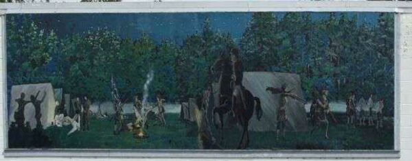 BATTLE OF TEARCOAT MEMORIAL MURAL