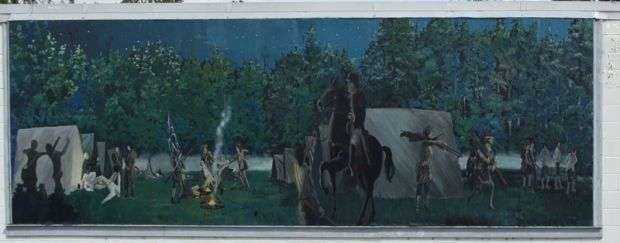 BATTLE OF TEARCOAT MEMORIAL MURAL