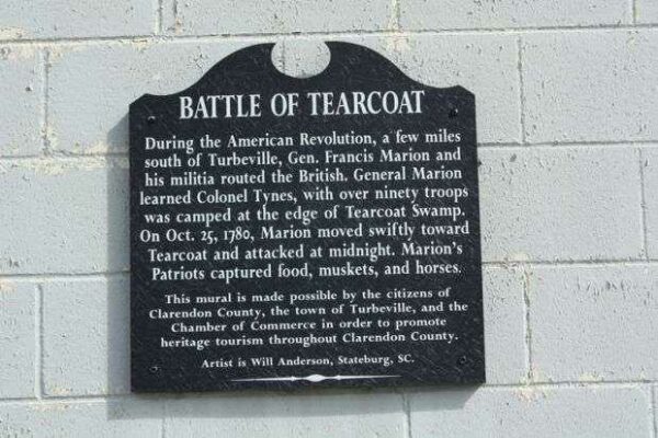 BATTLE OF TEARCOAT MEMORIAL MURAL PLAQUE