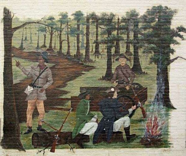 WAGON TRAVEL MEMORIAL MURAL