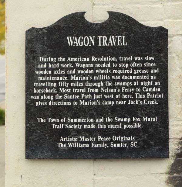WAGON TRAVEL MEMORIAL MURAL PLAQUE