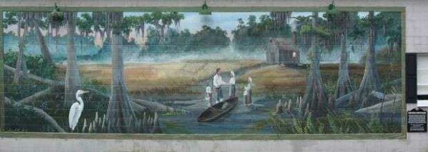 PATRIOT DEPARTS TO RIDE WITH MARION MEMORIAL MURAL