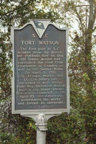 FORT WATSON REVOLUTIONARY WAR MEMORIAL MARKER