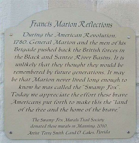 FRANCIS MARION REFLECTIONS MEMORIAL MURAL PLAQUE