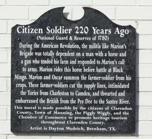 CITIZEN SOLDIER 220 YEARS AGO MEMORIAL MURAL PLAQUE