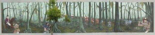 AMBUSH AT HALF-WAY SWAMP MEMORIAL MURAL