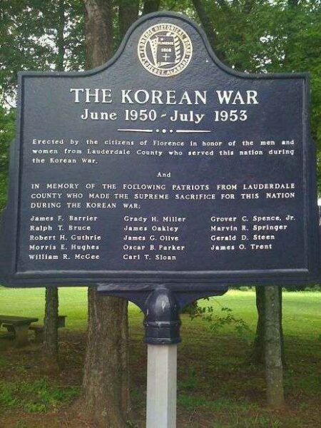 THE KOREAN WAR MEMORIAL MARKER