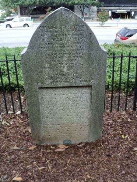 CAP. SWANSON LUNSFORD REVOLUTIONARY WAR MEMORIAL