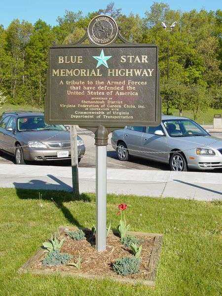 NEW MARKET BLUE STAR MEMORIAL HIGHWAY MARKER