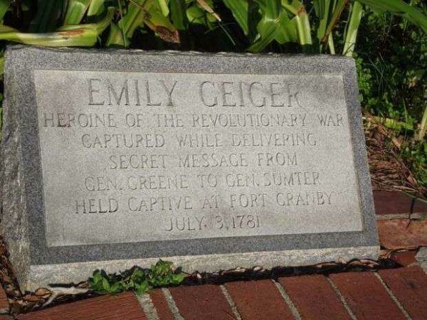 EMILY GEIGER REVOLUTIONARY HEROINE MEMORIAL