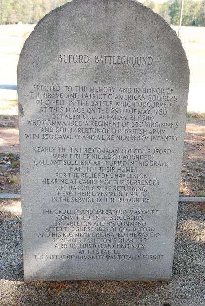 BUFORD BATTLEGROUND MEMORIAL BACK