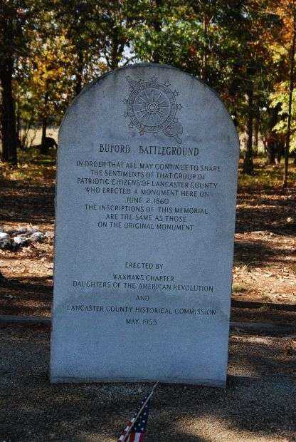BUFORD BATTLEGROUND MEMORIAL FRONT