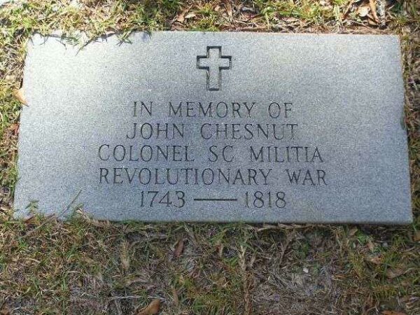 COLONEL JOHN CHESNUT REVOLUTIONARY WAR MEMORIAL CENOTAPH