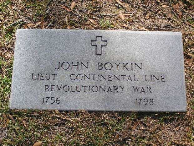 LIEUT JOHN BOYKIN REVOLUTIONARY WAR MEMORIAL CENOTAPH