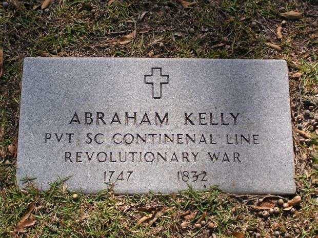 PVT ABRAHAM KELLY REVOLUTIONARY WAR MEMORIAL CENOTAPH