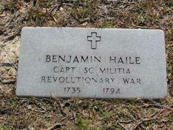 CAPT BENJAMIN HAILE REVOLUTIONARY WAR MEMORIAL CENOTAPH