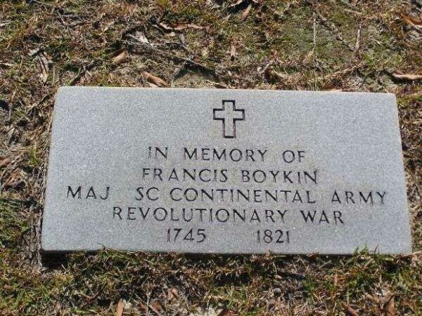 MAJ FRANCIS BOYKIN REVOLUTIONARY WAR MEMORIAL CENOTAPH