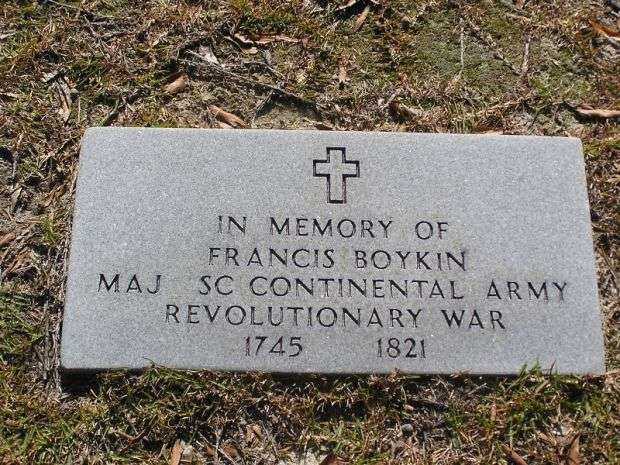 MAJ FRANCIS BOYKIN REVOLUTIONARY WAR MEMORIAL CENOTAPH