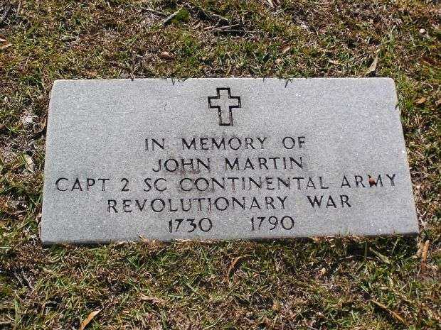 CAPT JOHN MARTIN REVOLUTIONARY WAR MEMORIAL CENOTAPH