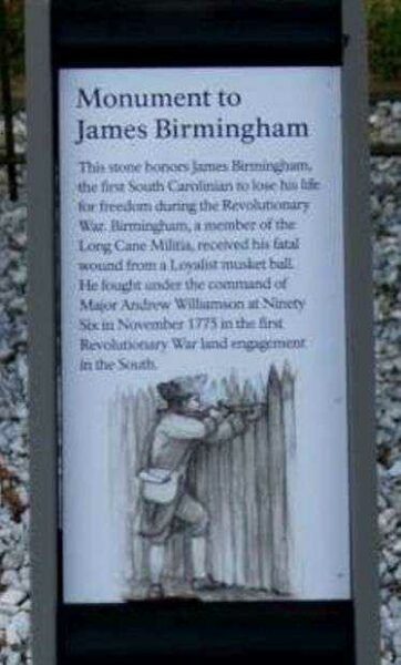 MONUMENT TO JAMES BIRMINGHAM