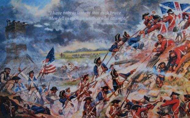 THE FORLORN HOPE REVOLUTIONARY WAR MEMORIAL MURAL