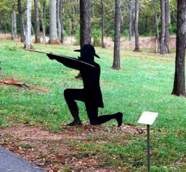 SHARPSHOOTER REVOLUTIONARY WAR MEMORIAL SILHOUTTE