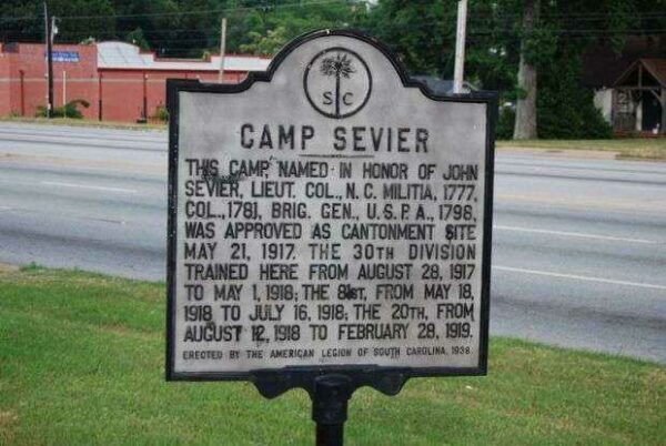 CAMP SEVIER WAR MEMORIAL MARKER