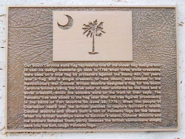 THE SOUTH CAROLINA FLAG MEMORIAL PLAQUE