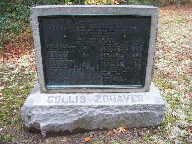 COLLIS ZOUAVES WAR MEMORIAL
