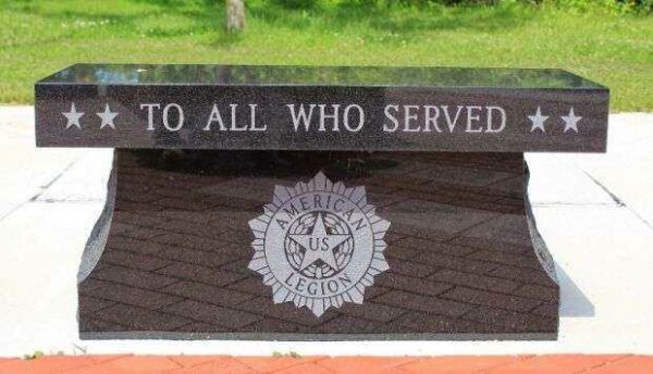 NORTH FOND DU LAC VETERANS MEMORIAL BENCH B