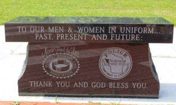 NORTH FOND DU LAC VETERANS MEMORIAL BENCH A