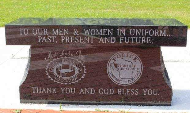 NORTH FOND DU LAC VETERANS MEMORIAL BENCH A