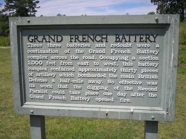 GRAND FRENCH BATTERY REVOLUTIONARY WAR MEMORIAL MARKER