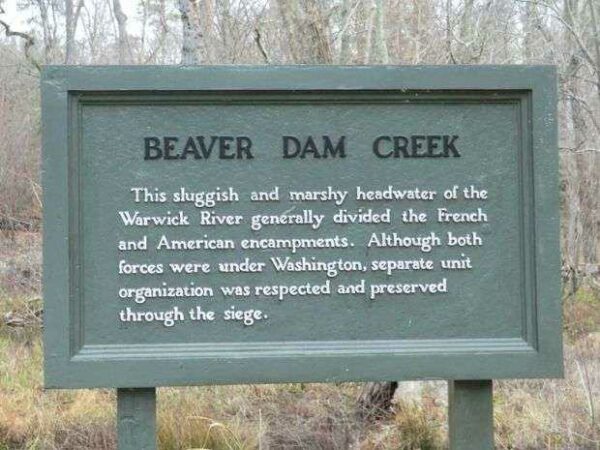 BEAVER DAM CREEK REVOLUTIONARY WAR MEMORIAL MARKER