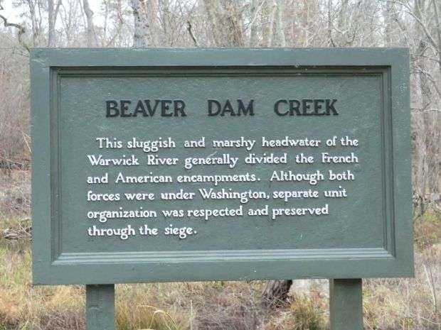 BEAVER DAM CREEK REVOLUTIONARY WAR MEMORIAL MARKER