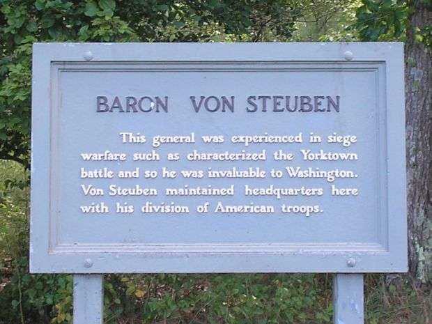 BARON VON STEUBEN REVOLUTIONARY WAR MEMORIAL MARKER