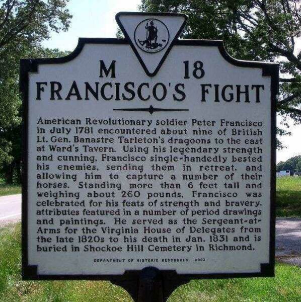 FRANCISCO’S FIGHT REVOLUTIONARY SOLDIER MEMORIAL MARKER