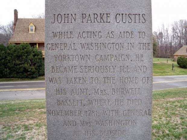 JOHN PARKE CUSTIS MEMORIAL NARRATIVE