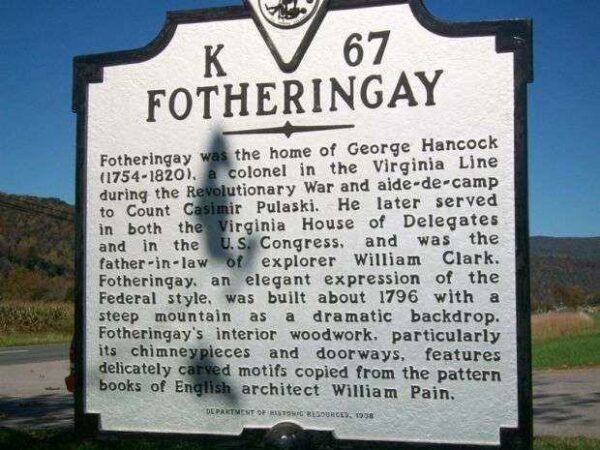 FOTHERINGAY REVOLUTIONARY SOLDIER MEMORIAL MARKER