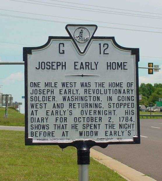 JOSEPH EARLY HOME REVOLUTIONARY SOLDIER MEMORIAL MARKER