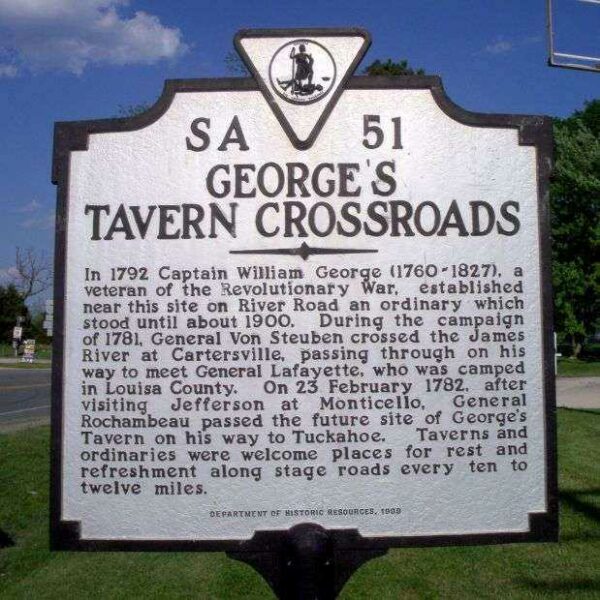 GEORGE’S TAVERN CROSSROADS REVOLUTIONARY SOLDIER MEMORIAL MARKER