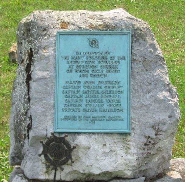 OPEQUON CHURCH REVOLUTIONARY WAR MEMORIAL