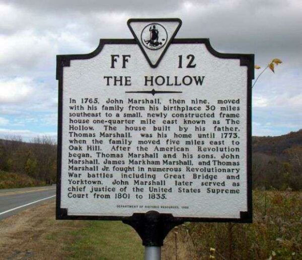 THE HOLLOW REVOLUTIONARY SOLDIERS MEMORIAL MARKER