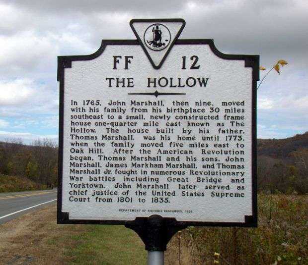 THE HOLLOW REVOLUTIONARY SOLDIERS MEMORIAL MARKER