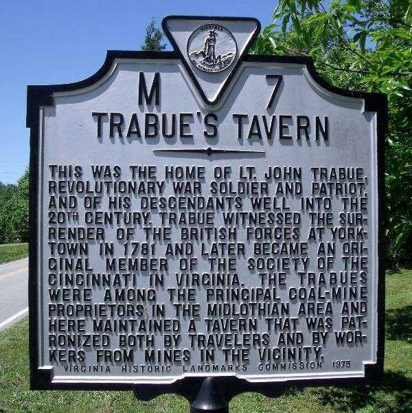 TRABUE’S TAVERN REVOLUTIONARY SOLDIER MEMORIAL MARKER