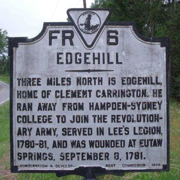 EDGEHILL REVOLUTIONARY SOLDIER MEMORIAL MARKER